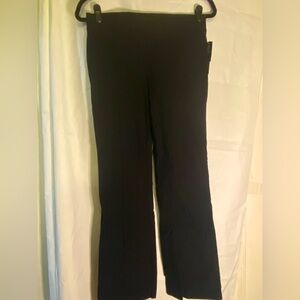 INC International Concepts Black Suit Pants Boot Leg Regular Fit Size 8P Petite